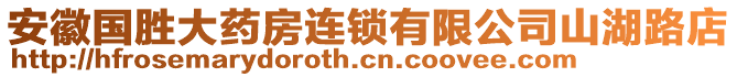 安徽國勝大藥房連鎖有限公司山湖路店