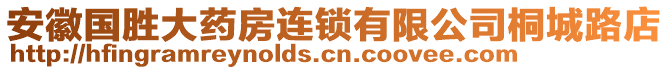 安徽國勝大藥房連鎖有限公司桐城路店