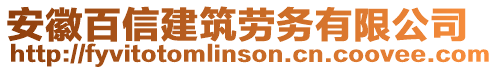 安徽百信建筑勞務(wù)有限公司