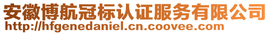 安徽博航冠標(biāo)認(rèn)證服務(wù)有限公司