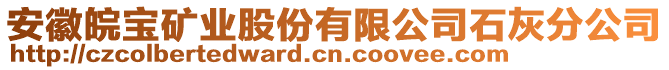 安徽皖寶礦業(yè)股份有限公司石灰分公司