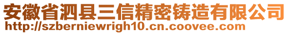 安徽省泗縣三信精密鑄造有限公司