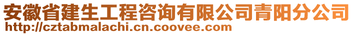 安徽省建生工程咨詢有限公司青陽分公司