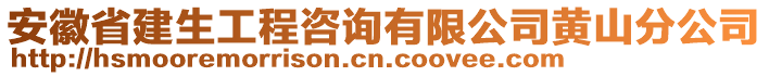 安徽省建生工程咨詢有限公司黃山分公司