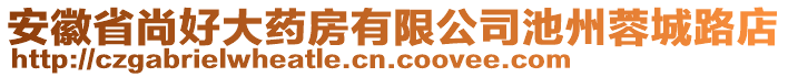 安徽省尚好大藥房有限公司池州蓉城路店