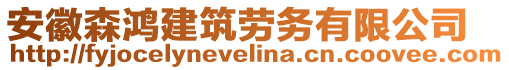 安徽森鴻建筑勞務(wù)有限公司