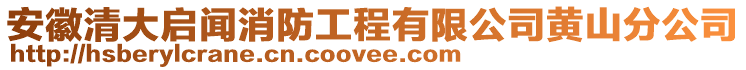 安徽清大啟聞消防工程有限公司黃山分公司