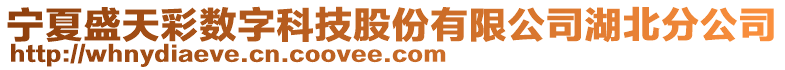 寧夏盛天彩數(shù)字科技股份有限公司湖北分公司