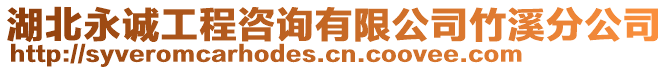 湖北永誠工程咨詢有限公司竹溪分公司