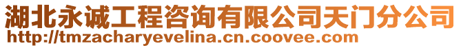 湖北永誠(chéng)工程咨詢有限公司天門分公司