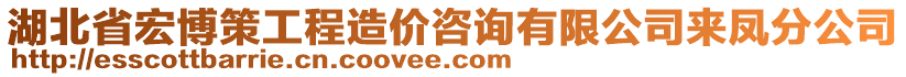 湖北省宏博策工程造價咨詢有限公司來鳳分公司