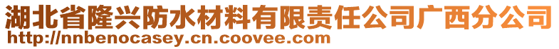 湖北省隆興防水材料有限責(zé)任公司廣西分公司