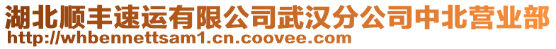 湖北順豐速運(yùn)有限公司武漢分公司中北營業(yè)部