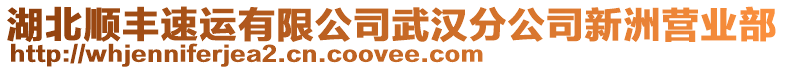 湖北順豐速運有限公司武漢分公司新洲營業部