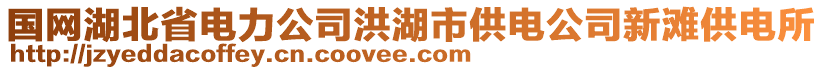 国网湖北省电力公司洪湖市供电公司新滩供电所