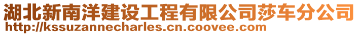 湖北新南洋建設工程有限公司莎車分公司
