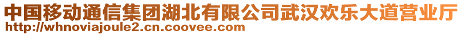 中國移動通信集團湖北有限公司武漢歡樂大道營業(yè)廳