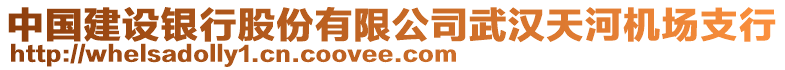 中國(guó)建設(shè)銀行股份有限公司武漢天河機(jī)場(chǎng)支行