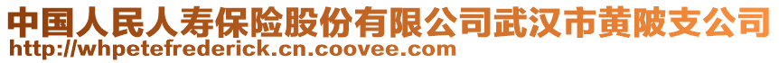 中國(guó)人民人壽保險(xiǎn)股份有限公司武漢市黃陂支公司