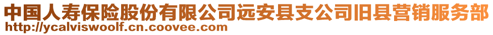 中國人壽保險股份有限公司遠安縣支公司舊縣營銷服務部