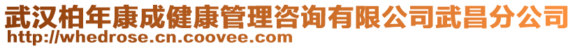 武漢柏年康成健康管理咨詢有限公司武昌分公司