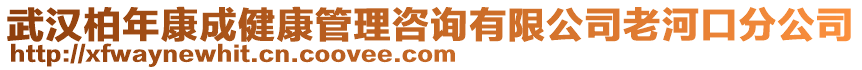 武漢柏年康成健康管理咨詢有限公司老河口分公司