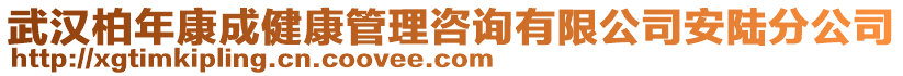 武漢柏年康成健康管理咨詢(xún)有限公司安陸分公司