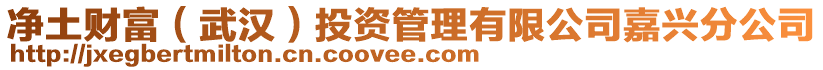 凈土財(cái)富(武漢)投資管理有限公司嘉興分公司