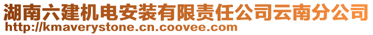 湖南六建機電安裝有限責任公司云南分公司