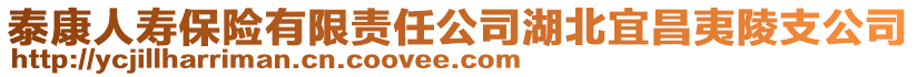 泰康人壽保險(xiǎn)有限責(zé)任公司湖北宜昌夷陵支公司