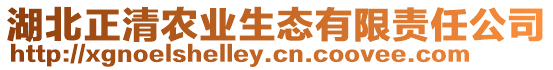 湖北正清農(nóng)業(yè)生態(tài)有限責(zé)任公司