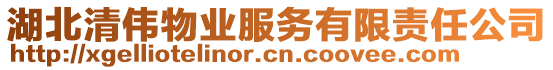 湖北清偉物業(yè)服務(wù)有限責(zé)任公司