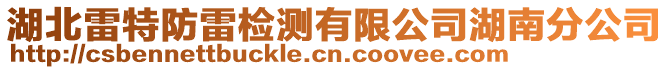 湖北雷特防雷檢測有限公司湖南分公司