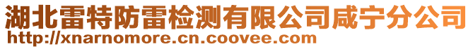 湖北雷特防雷檢測(cè)有限公司咸寧分公司