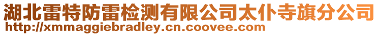 湖北雷特防雷檢測有限公司太仆寺旗分公司