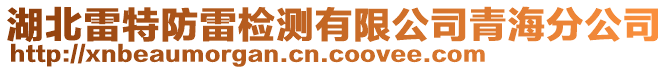 湖北雷特防雷檢測(cè)有限公司青海分公司