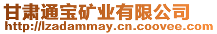 甘肅通寶礦業有限公司