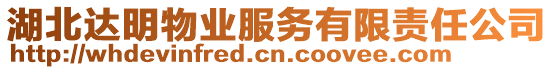 湖北達明物業(yè)服務有限責任公司