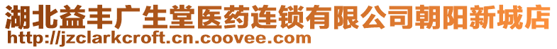 湖北益豐廣生堂醫(yī)藥連鎖有限公司朝陽新城店