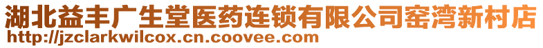 湖北益豐廣生堂醫(yī)藥連鎖有限公司窯灣新村店