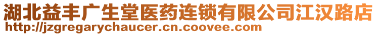 湖北益豐廣生堂醫(yī)藥連鎖有限公司江漢路店