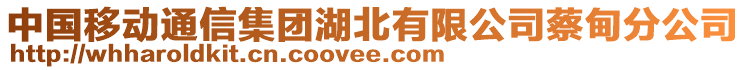 中國移動通信集團(tuán)湖北有限公司蔡甸分公司