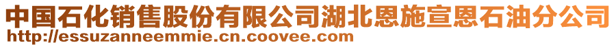 中國石化銷售股份有限公司湖北恩施宣恩石油分公司