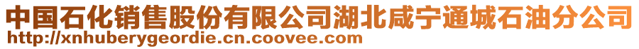 中國(guó)石化銷售股份有限公司湖北咸寧通城石油分公司