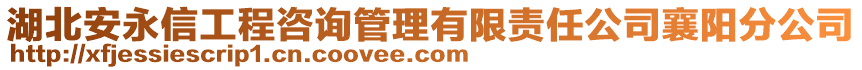 湖北安永信工程咨詢管理有限責任公司襄陽分公司