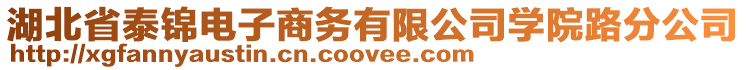 湖北省泰錦電子商務(wù)有限公司學(xué)院路分公司