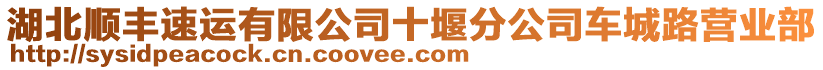 湖北順豐速運有限公司十堰分公司車城路營業(yè)部