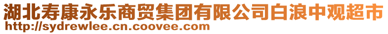 湖北寿康永乐商贸集团有限公司白浪中观超市