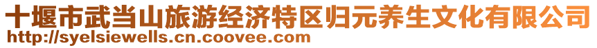 十堰市武當(dāng)山旅游經(jīng)濟(jì)特區(qū)歸元養(yǎng)生文化有限公司