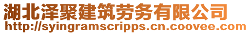 湖北澤聚建筑勞務有限公司
